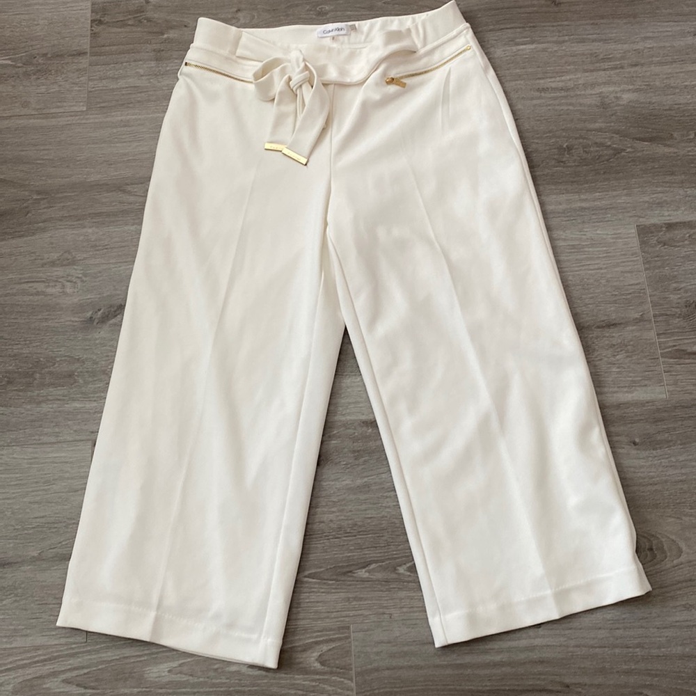 Calvin Klein Tie Belt Pull On Pants